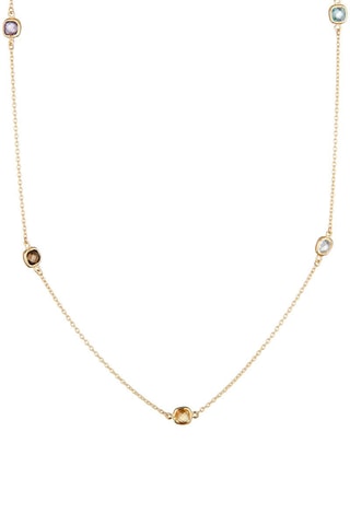 Collana Colored - Oro giallo, topazi, ametista e citrino