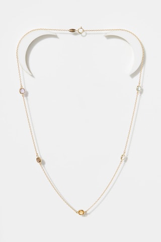 Collana Colored - Oro giallo, topazi, ametista e citrino