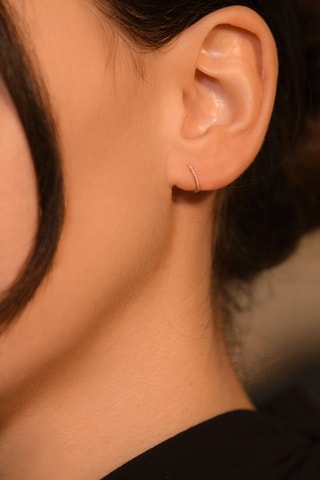 Oorbellen Perfect Créoles - Roségoud en Diamanten