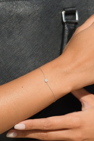 Armband Simply Diamonds - Witgoud en Diamanten