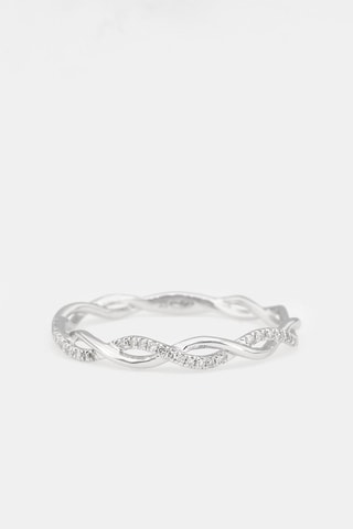 Ring Entortillement - Witgoud en Diamanten