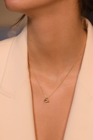 Hanger Noeud Elegance - Geelgoud en Diamanten