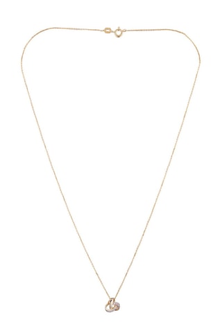 Hanger Noeud Elegance - Geelgoud en Diamanten