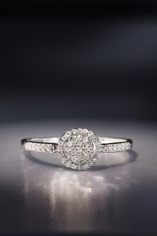 Ring Philomène - Witgoud en Diamanten