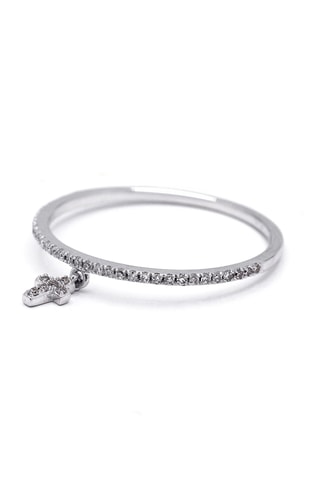 Ring Petite Croix - Witgoud en Diamanten