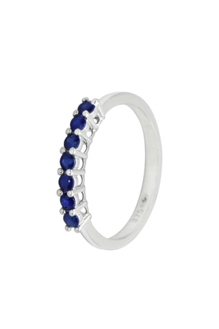 Ring Gaya - Witgoud en Saffieren