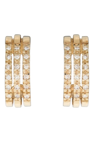 Oorbellen Galery - Geelgoud en Diamanten