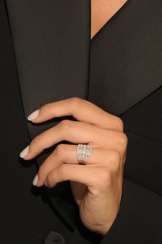 Ring Corselet - Witgoud en Diamanten