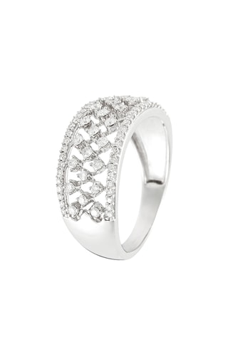 Ring The Crown - Witgoud en Diamanten