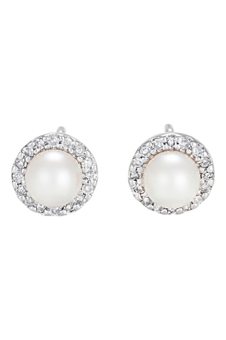 Oorbellen Perles Enchantées - Witgoud en diamanten