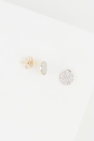 Oorbellen Ronds Scintillants - Geelgoud en Diamanten