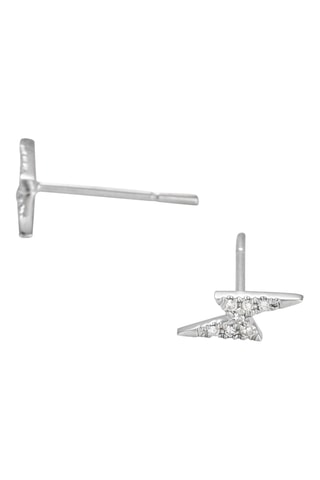 Oorbellen Flash - Witgoud en Diamanten