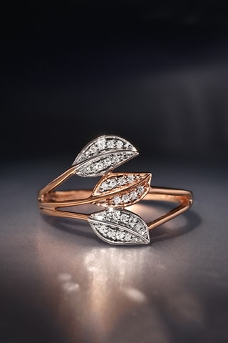 Ring Aditi - Witgoud, Roségoud en Diamanten