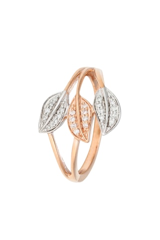Ring Aditi - Witgoud, Roségoud en Diamanten