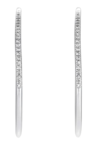 Creolen Camino - Witgoud en Diamanten