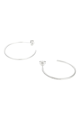 Creolen Camino - Witgoud en Diamanten