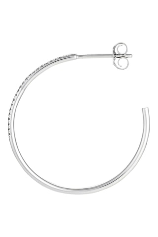 Creolen Camino - Witgoud en Diamanten