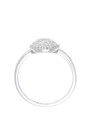 Ring Trefle des Diamants - Witgoud en Diamanten