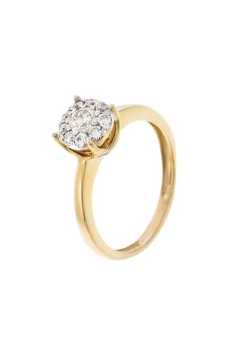 Ring Brillant Luciana - Geelgoud en Diamanten