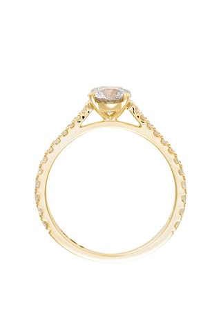 Ring Royal - Geelgoud, Diamanten 