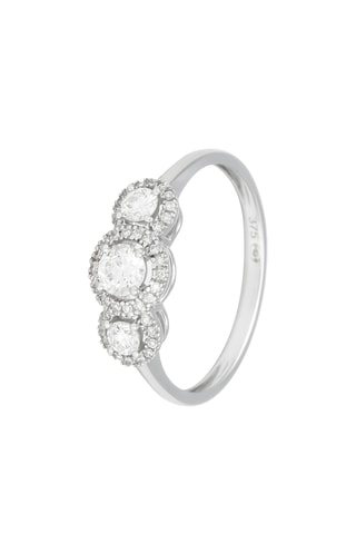 Ring Adina - Witgoud en Diamanten