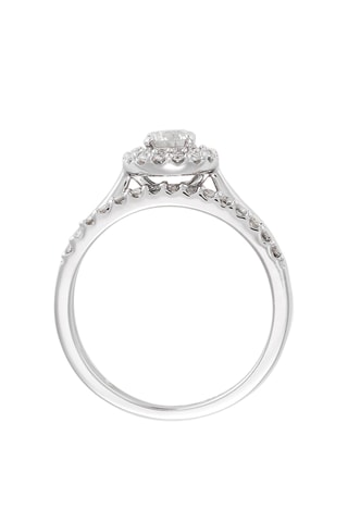 Ring Duo Belle Solitaire - Witgoud en Diamanten