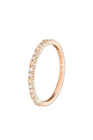 3 Ringen Trio de Alianzas - Witgoud, Geelgoud, Roségoud en Diamanten