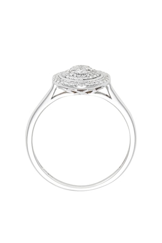 Anillo Carolina - Oro blanco y diamantes