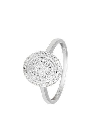 Anillo Carolina - Oro blanco y diamantes