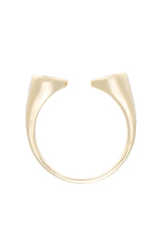 Ring Zya - Geelgoud, Diamanten en Saffieren