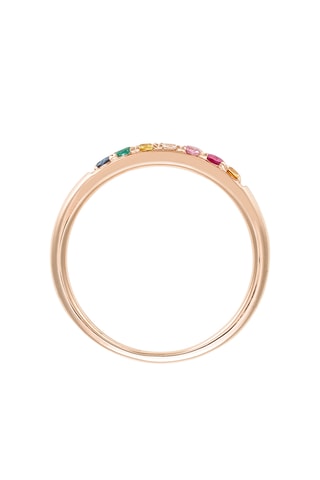 Ring Color Line - Roségoud en Saffieren