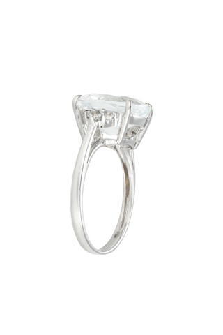 Ring Elif - witgoud en topaas 