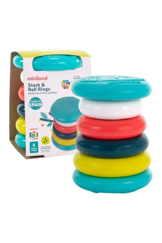 Rolo com argolas empilháveis - 6 a 12 meses