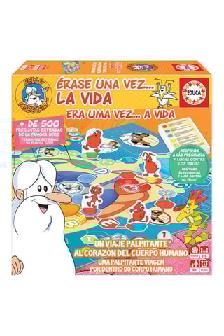 Jogo de tabuleiro sobre o corpo humano - 2 a 6 jogadores - A partir dos 6 anos