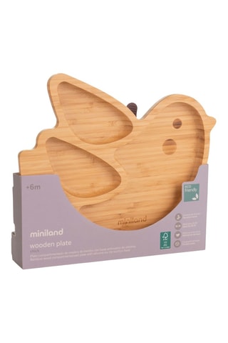 Prato em bambu e silicone - 22 cm - A partir do nascimento