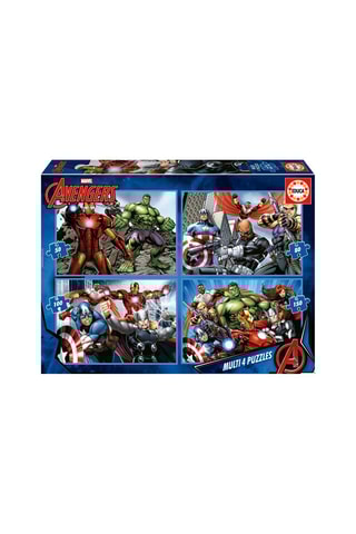 4 puzzle Avengers Marvel - 50/80/100/150 pezzi - Da 5 anni