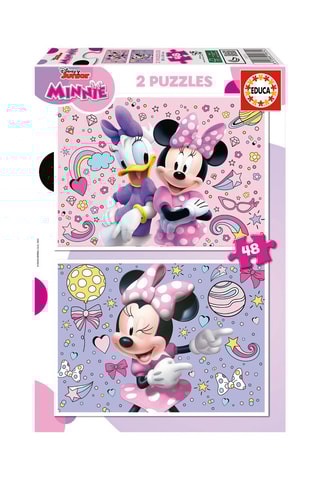 2 puzzle Minni e Paperina Disney - 2 x 48 pezzi - Da 4 anni