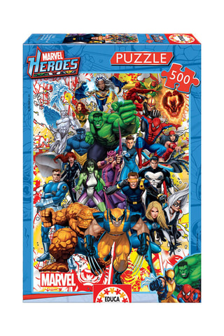 Puzzle eroi Marvel - 500 pezzi - Da 11 anni