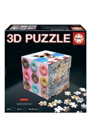 Puzzle 3D 6 em 1 – 216 peças
