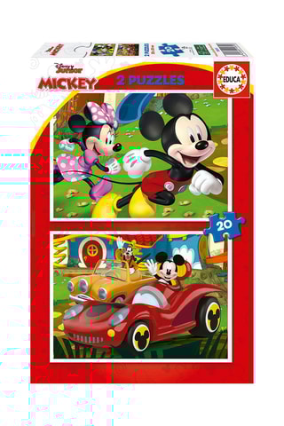 2 puzzles Mickey Mouse Fun House Disney - 2 x 20 peças