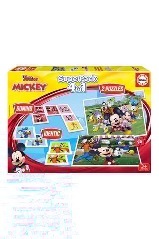 Super Pack 4 em 1 Mickey e os seus amigos Disney - A partir dos 3 anos