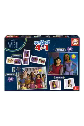 Super pack 4 em 1 Wish: Asha e a Boa Estrela Disney - A partir dos 3 anos