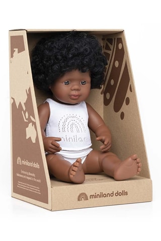 Boneca bebé afro-americana - A partir dos 10 meses