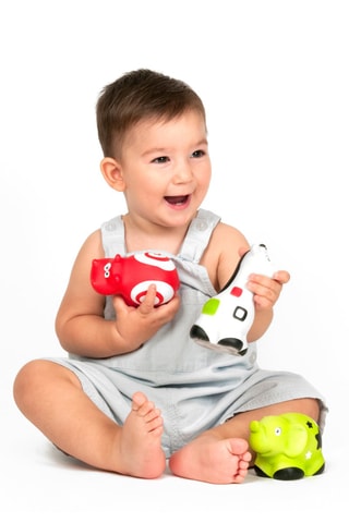 Primeiros sentidos: Brinquedos - 3 peças - A partir dos 6 meses