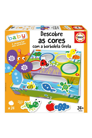 Jogo educativo de aprendizagem das cores - 24 peças - A partir dos 24 meses