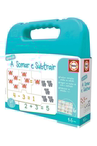 Jogo educativo de matemática - 64 peças - A partir dos 4 anos