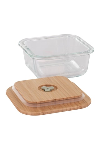 3 caixas de conservação com tampa de madeira - Desde o nascimento - 210 ml