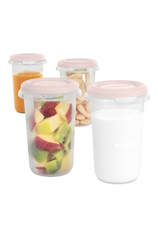 4 caixas de conservação herméticas - 4 x 330 ml - A partir do nascimento