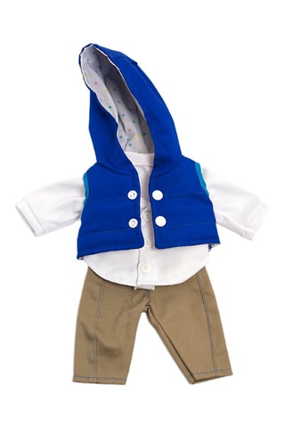 Conjunto de 3 peças para boneca - Azul-real - A partir dos 3 anos