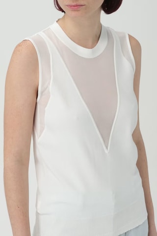 Camisola de alças - Branco